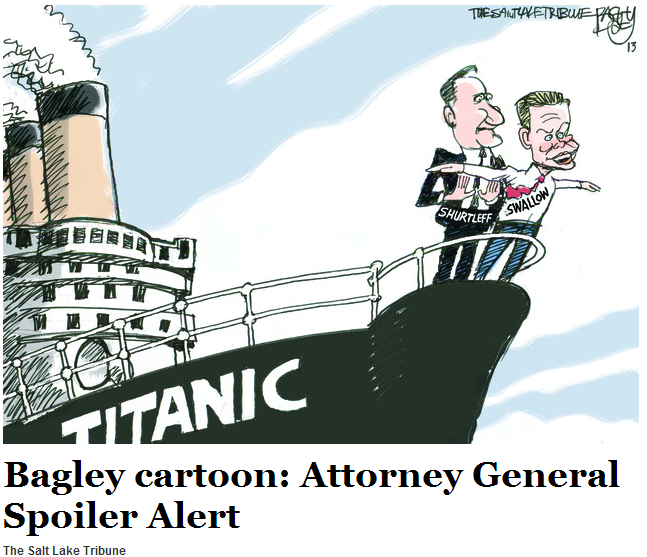 Bagley cartoon Attorney General Spoiler Alert The Salt Lake Tribune