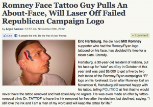 Romney tattoo